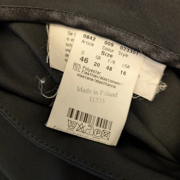 Cambio Wide leg Black Rhinestone Trousers size 16 - Picture 6 of 7